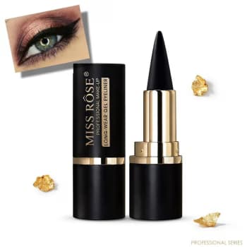 Original Miss Rôse Long Wear Gel Eyeliner + Kajal Stick – Dual Black & White Waterproof Kajal Pencil with Smooth Long Lasting Formula for Bold Eye Makeup